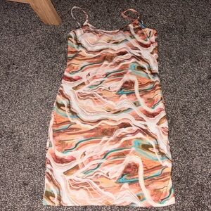 PrettyLittleThing Swirl Print Mini Dress